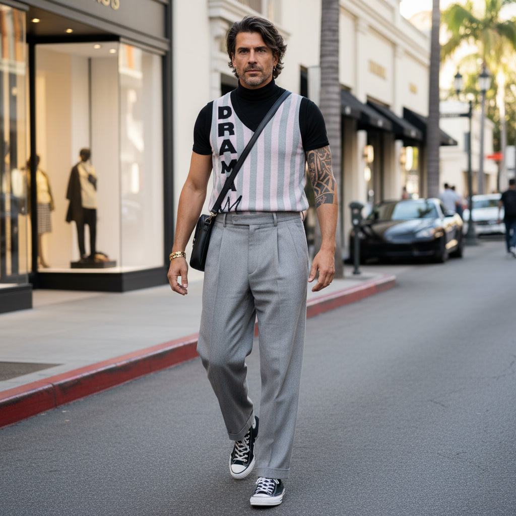 DRAMA 👑 - Knit V-neck vest