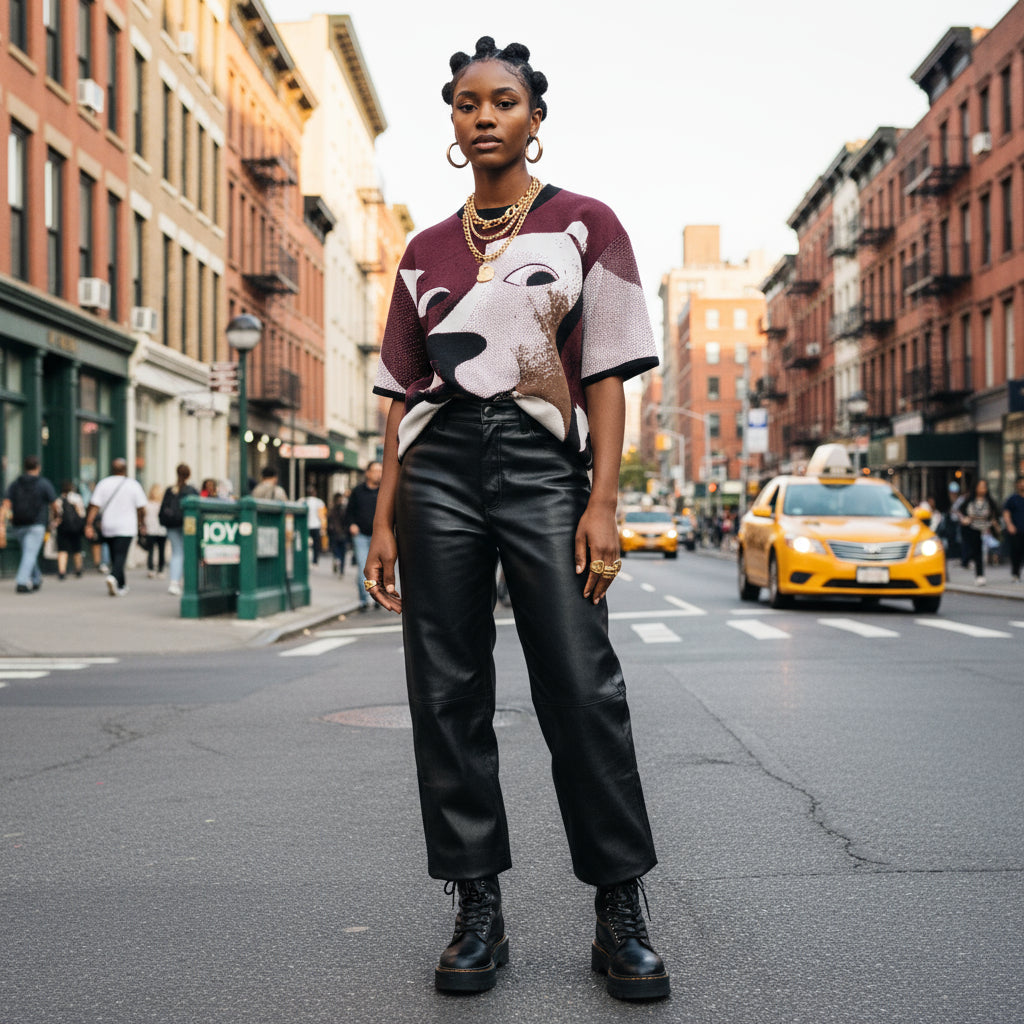 Pop Off Pup – Knit Tee