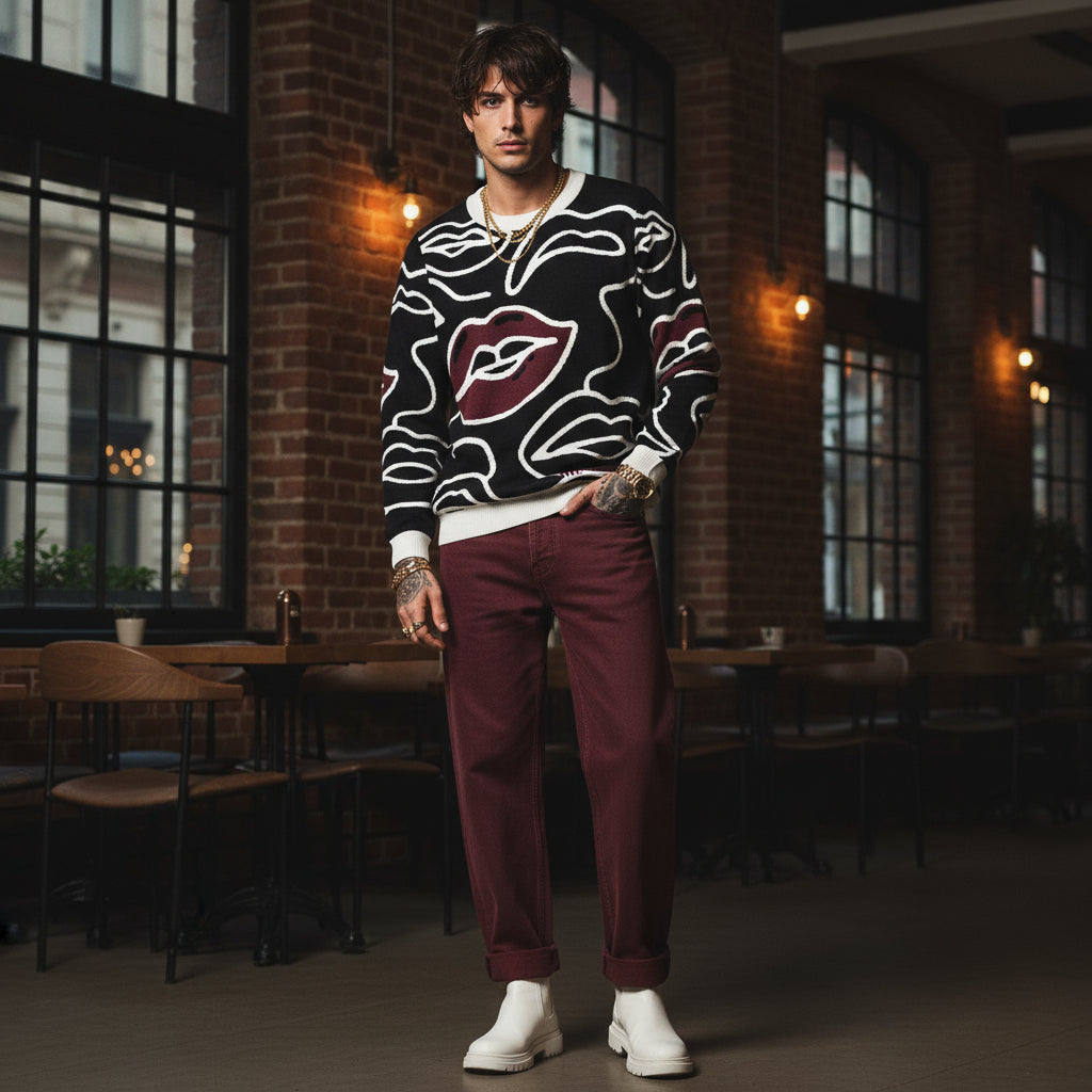 Kiss & Tell Knit – Crew Neck Sweater