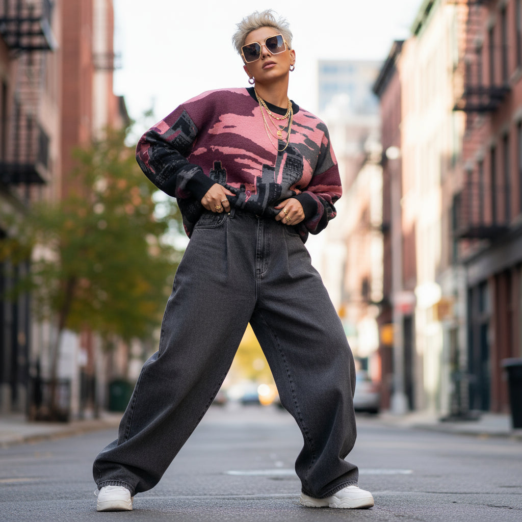 NYC Skyline Knit - Relaxed fit Sweater