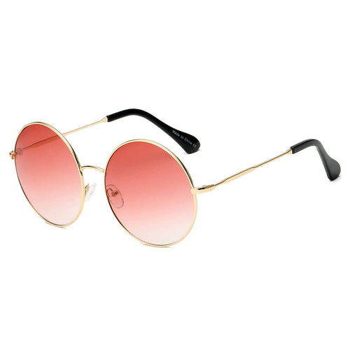 Vintage Round Metal Sunglasses – Tinted UV400 Statement Shades