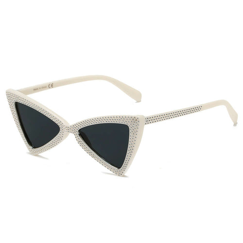 Rhinestone Cat Eye Sunglasses – Retro Glam UV400 Statement Shades