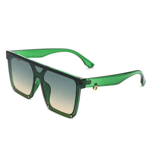 Oversized Square Flat Top Sunglasses