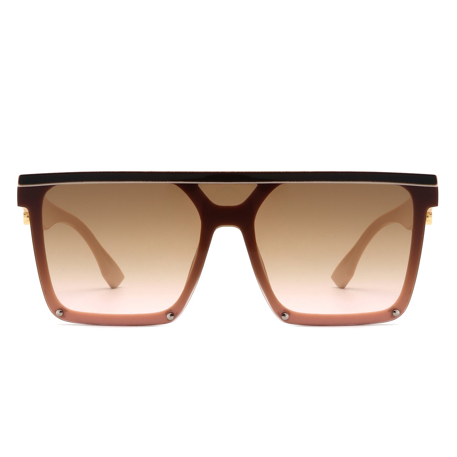Oversized Square Flat Top Sunglasses