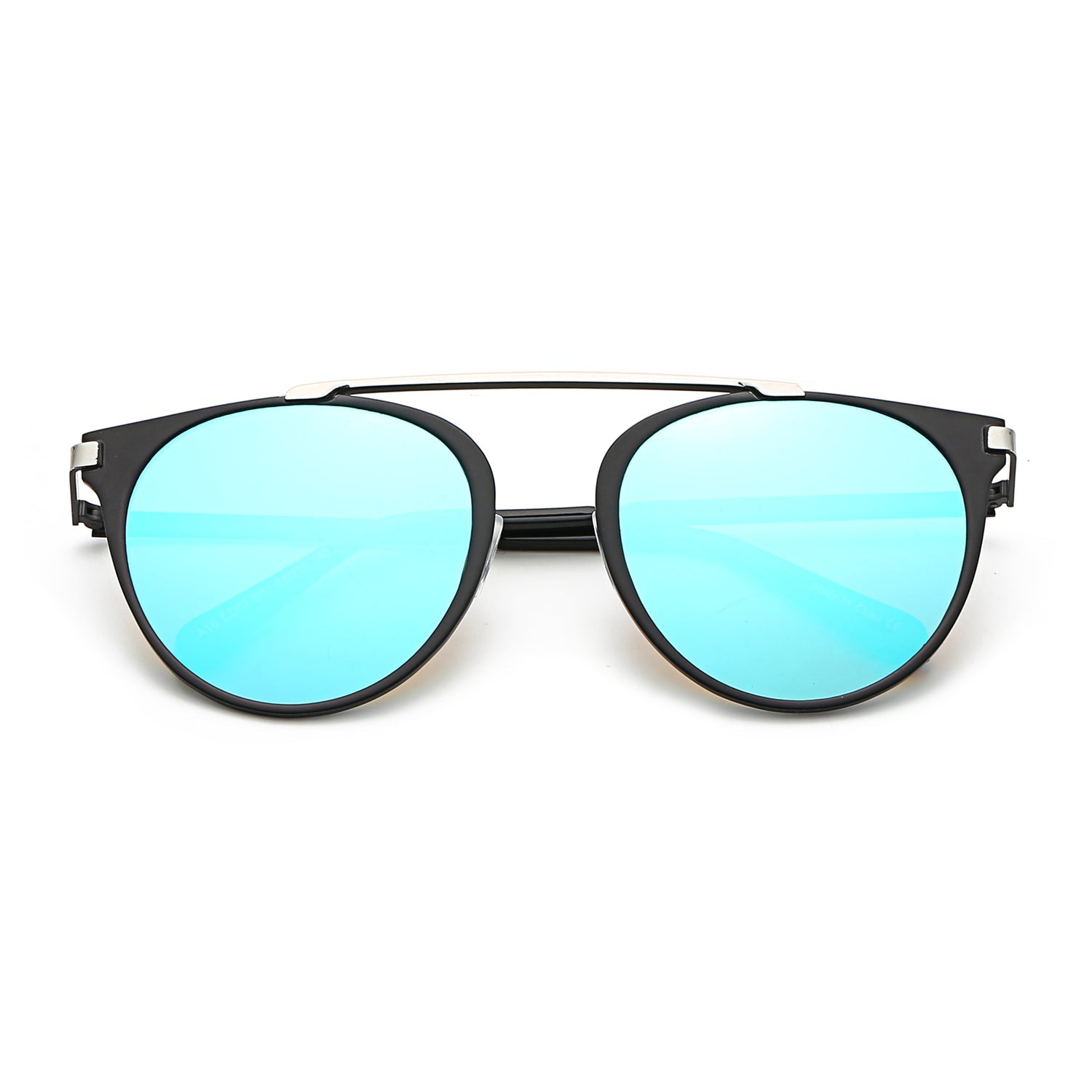 Modern Horn-Rimmed Metal Shades