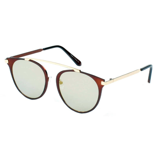 Modern Horn-Rimmed Metal Shades