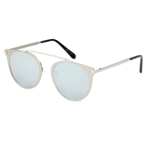 Modern Horn-Rimmed Metal Shades