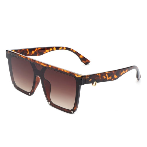 Oversized Square Flat Top Sunglasses
