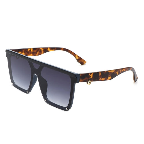 Oversized Square Flat Top Sunglasses