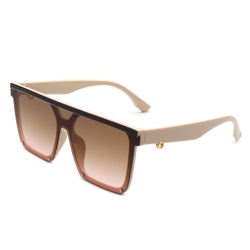 Oversized Square Flat Top Sunglasses