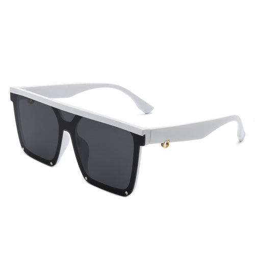 Oversized Square Flat Top Sunglasses