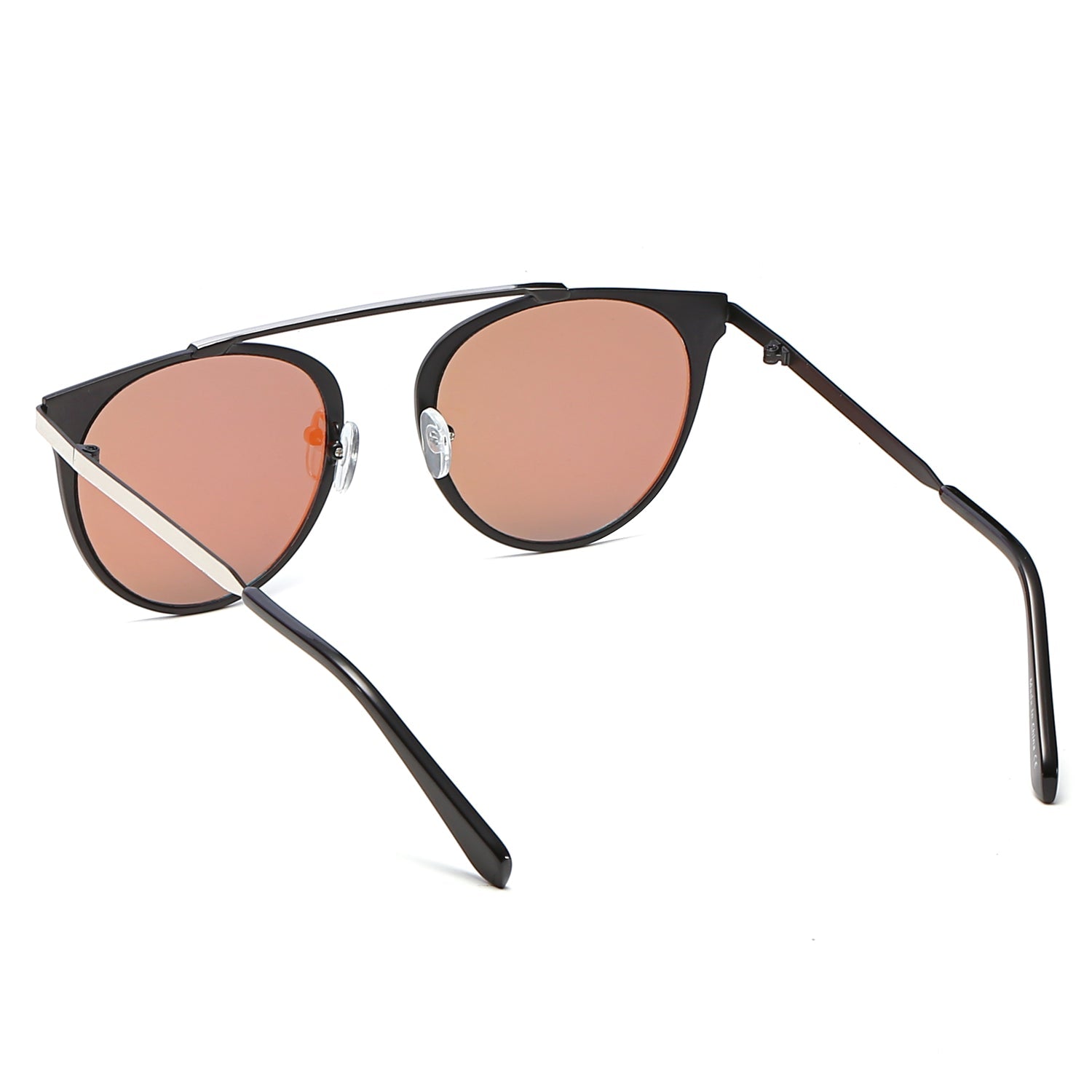 Modern Horn-Rimmed Metal Shades