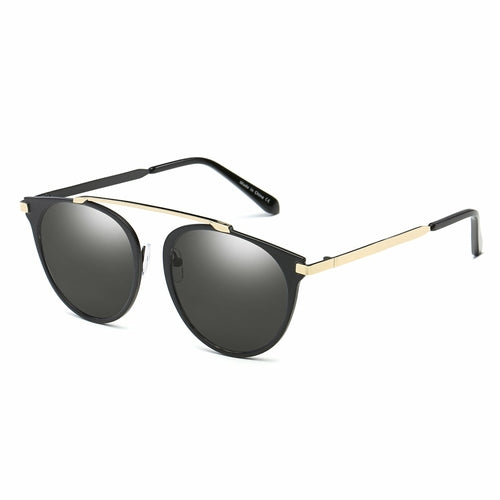 Modern Horn-Rimmed Metal Shades