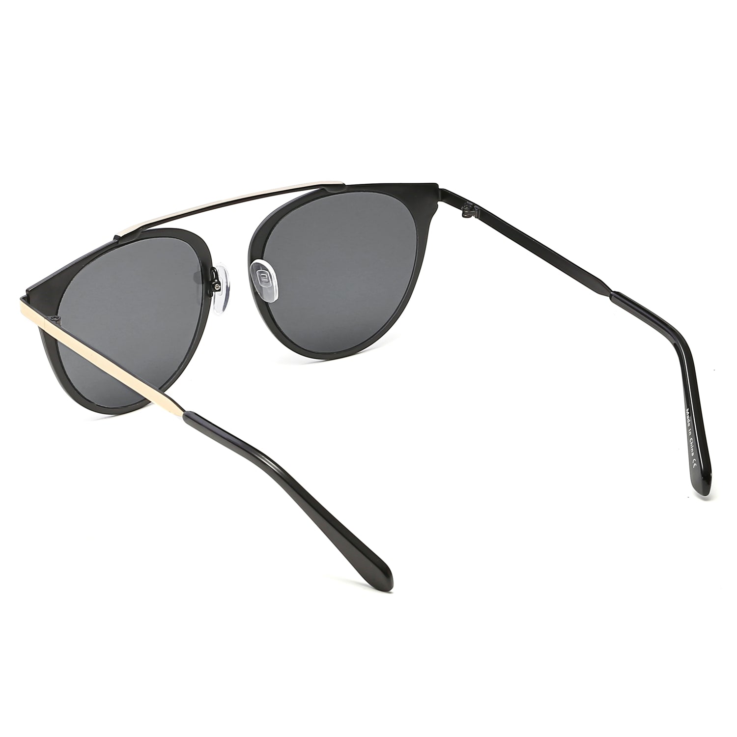 Modern Horn-Rimmed Metal Shades